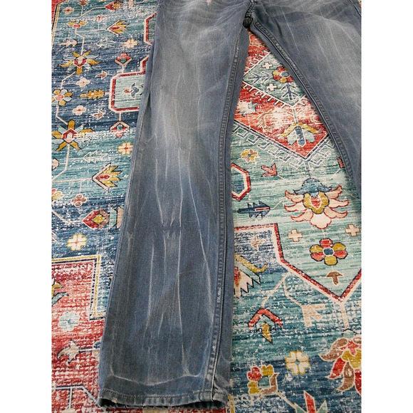 VTG Y2k Guess Jeans Robertson Slim 1981 Distressed/Purple Pocket Men's 30 X 33 - Picture 4 of 13